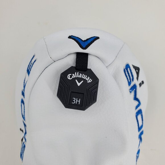 Callaway AI Smoke Paradym White and Blue Embroidered Club Headcover - Picture 4 of 9